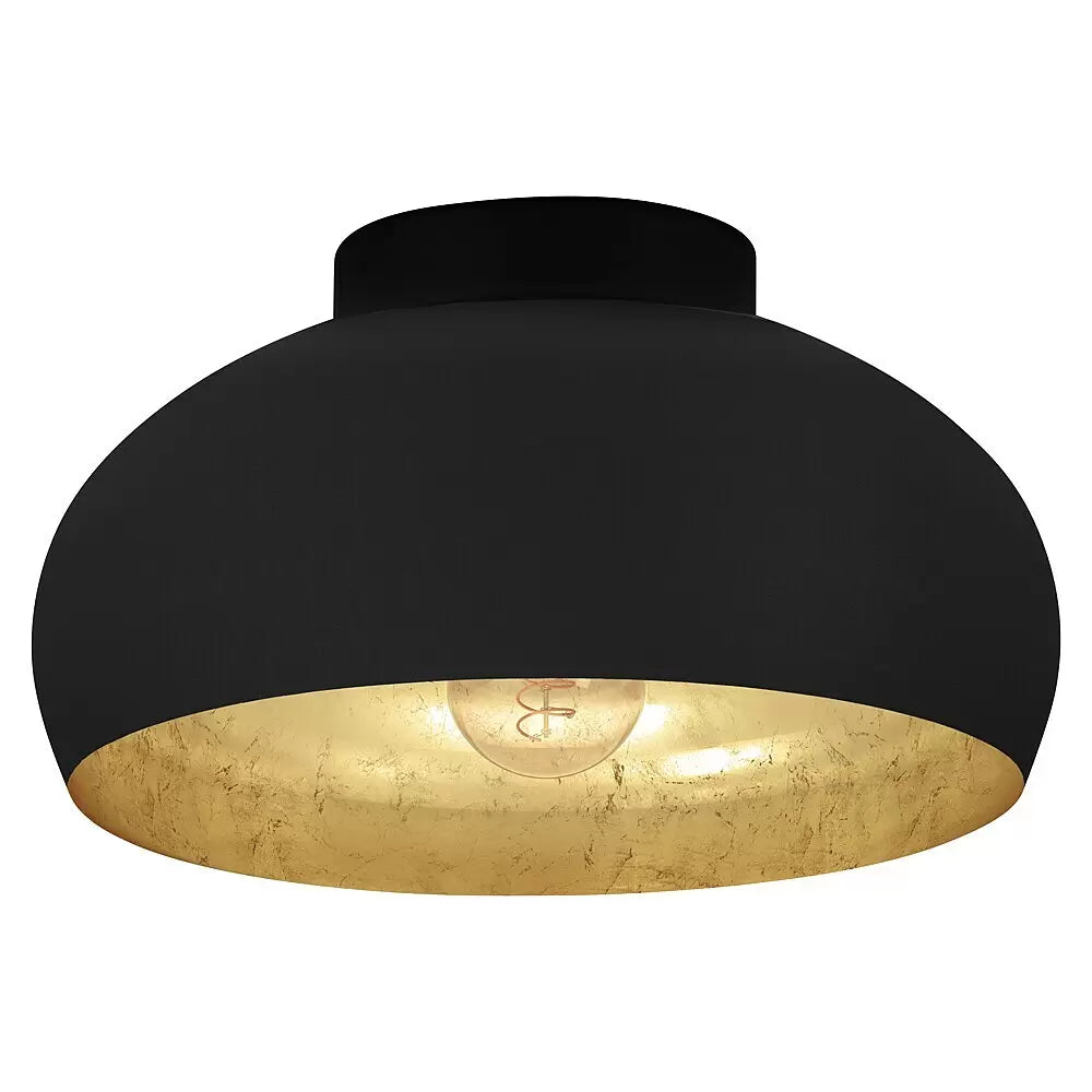 Eglo Deckenleuchte Mogano 2 schwarz-gold Ø 28 cm Deckenlampen